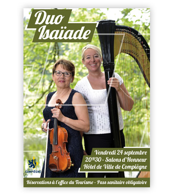 Affichette A3 pour un concert de musique classique