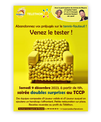 Affichette A3 pour une animation Telethon