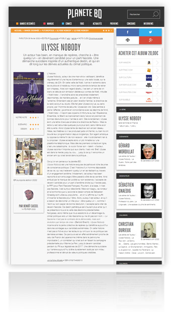 Planètebd.com, page chronique
